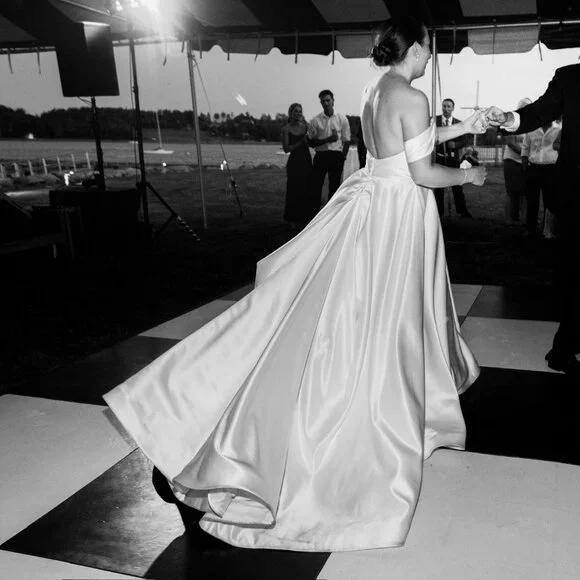 Alyne by Rita Vinieris Mackenzie Satin Wedding Dress - Picture 4 of 7